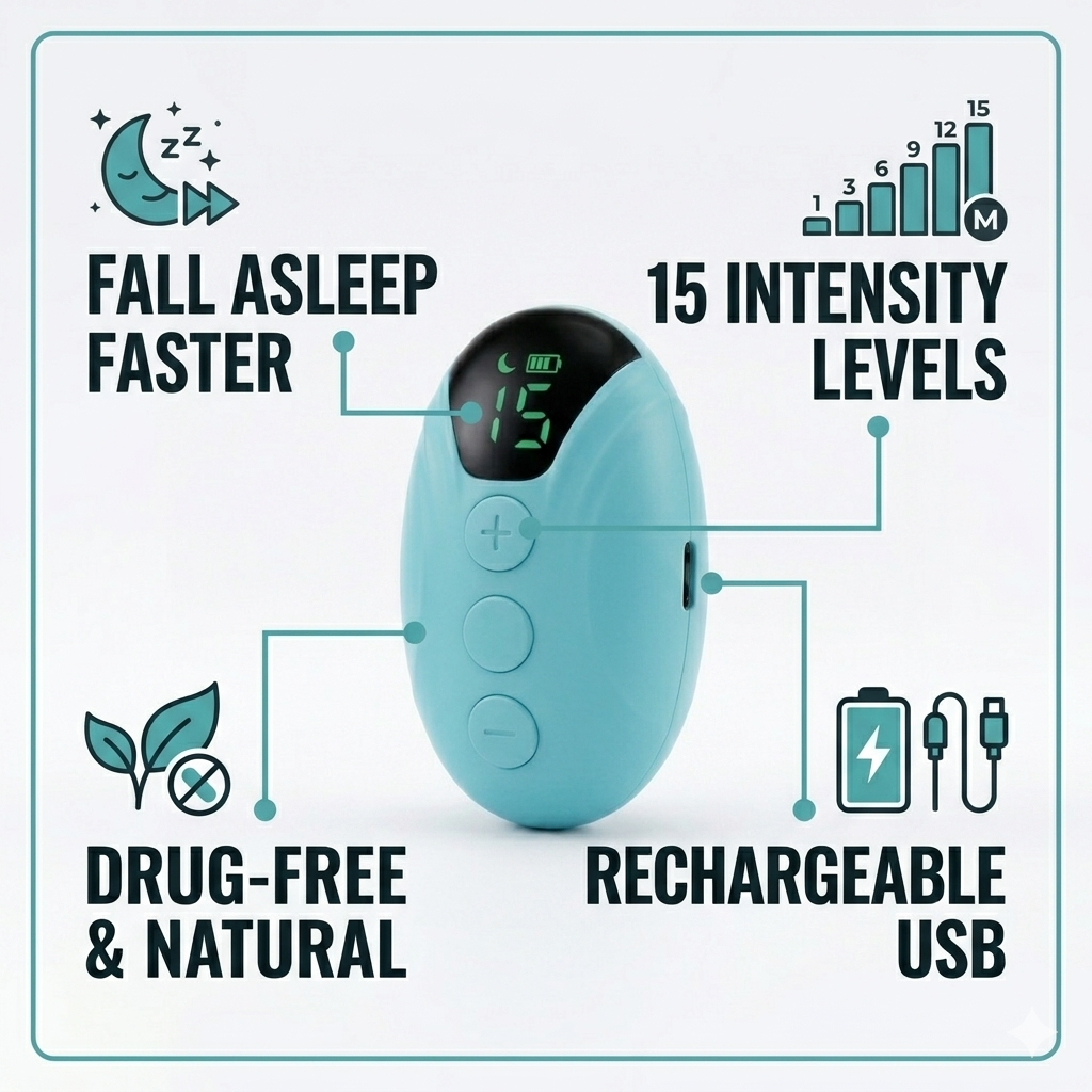 SleepPulse™ — Fall Asleep Faster & Wake Up Refreshed, Without Medication